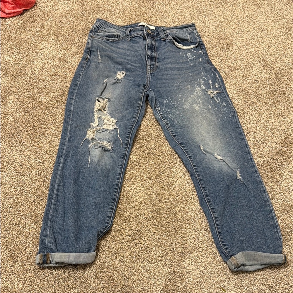 Distressed Blue Jeans for Women
